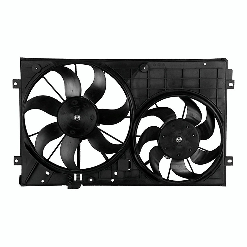 2011-2015 Volkswagen Jetta Cooling Fan, vw3120100. Front view.